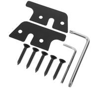 HOMOCONO Kit de Reparación para Clip de Visera Solar de Aluminio Negro, Resistente al Desgaste, para Interior de Vehículo, Accesorio de Reemplazo para Ganchos de Parasol