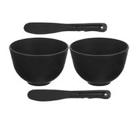 HOMOCONO Kit de Silicona para Mascarillas Faciales, 4 Piezas Cuencos Medianos y Aplicadores, Diseñado para Uso Doméstico y Cuidado Piel