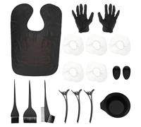 HOMOCONO Kit de Teñido de Cabello 9 Piezas Cepillo para Teñir, Cuenco para Mezclar y Herramientas Profesionales, Set para Coloración del Cabello en Salones y Uso Doméstico Color Aleatorio