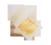 HOMOCONO Láminas de Oro Comestible 24k con 98% de Pureza para Manualidades y Decoración de Estatuas de Buda, Paquete de 10 Hojas Doradas