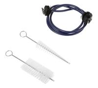 HOMOCONO Limpieza de Azul Pincel Puntiagudo y Cepillo Redondo, Accesorios de Plástico No Rayantes de Instrumentos de Viento