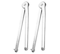 HOMOCONO Llave Inglesa Ajustable para Amoladora Angular de Acero Plata, Herramienta de Eliminación de Ángulos Mandíbula Ajustable, Paquete de 2 Piezas para Profesionales