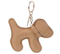HOMOCONO Llavero Colgante Forma de Perro en Piel Pu, Bonito y Delicado | Llaves, Bolso y Móvil, Adorno Ligero para San Valentín y Cumpleaños