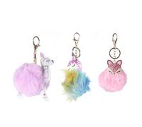 HOMOCONO Llaveros para Bolsos de Mujer Colgante de Aleación y Diseño, Unicornio y Dibujos Animados, Decoración Incrustación de Gemas para Bolso