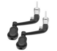 HOMOCONO Mango de Carrete de Pesca Ergonómico de Aleación de Aluminio y Nylon Resistente al Impacto para Agua Dulce, Pack de 2 Piezas Balancín Plegable