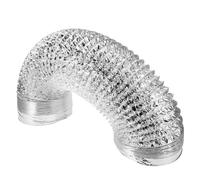 HOMOCONO Manguera de Escape Flexible para Estufa y Campana de Cocina, Conducto de Aluminio Doble Capa 150 MM X 2 M, Tubo para Ventilación de Humos Domésticos