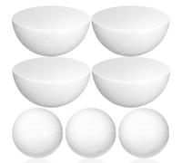 HOMOCONO Manualidades de espuma de bricolaje, 10 piezas de hemisferios de espuma, 10 cm, material foams, para decorar árbol de Navidad y proyectos de arte infantil