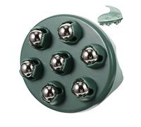 HOMOCONO Masajeador de Cuello Compacto Rodillo de Bolas de Masaje Verde, 1 Unidad, Masajeador Manual Reutilizable para Espalda y Hombros, Masaje Corporal Relajante para Fisioterapia