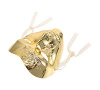 HOMOCONO Máscara Mecánica Dorada de Estilo Steampunk Punk para Fiesta de Cosplay, Accesorio Completo de Abs Comodidad Excepcional y Resistente a Daños