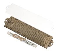 HOMOCONO Mezuzá De Metal Decoración Judía Decoración De Mezuzá Letras Hebreas Obsequio Religioso Retro