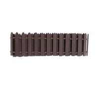 HOMOCONO Mini Valla de Madera y Acabado Elegante de 100 Cm X 5 Cm Pieza Flexible Forma Realista para de Jardín de Hadas para Paisajismo para Patio