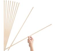 HOMOCONO Moldura para Mosquitero de Ventana en Madera Natural, 10 Listones Triangulares de 50 CM para Bricolaje y Acabado en Interiores