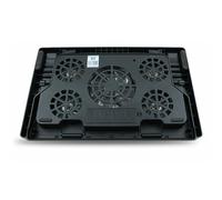 HOMOCONO Notebook Cooling Pad Fans Anti-Skid USB Stand with LED Lights Dual USB Hub Adjustable Base For Laptops