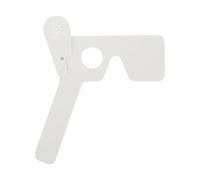 HOMOCONO Oclusor Ocular de Plástico Blanco para Prueba de Astigmatismo, Equipo de Detección Ocular Portátil, Parche Oclusor para Adultos, Herramienta de Optometría para Exámenes Visuales