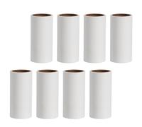 HOMOCONO Papel en Rollo para Quitar Pelusa y Polvo de Ropa y Asientos de Coche, Papel Adhesivo Blanco de 8 Piezas para Uso y Almacenamiento Conveniente