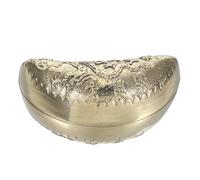 HOMOCONO Par de Copas de Adivinación de Cobre Dorado para Prácticas Budistas y Cosplay, Herramienta Espiritual Retro Forma de Luna y Taza para Rituales