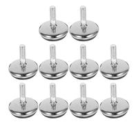 HOMOCONO Patas Niveladoras Ajustables para Muebles, Niveladores de Pies Ajustables, Chapa de Hierro, Negro, Flexibles, Fáciles de Usar, Instalación Sencilla, para Mesa y Silla