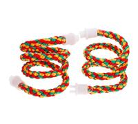 HOMOCONO Perchas de Cuerda para Pájaros 2 Pcs de Algodón Resistentes al Desgaste Columpio, Flexibles para Periquitos y Cacatúas en Jaulas
