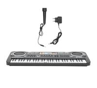 HOMOCONO Piano Electrónico de Abs Reconocimiento de Voz Juguete Educativo Musical 61 Teclas para Aprendizaje de Teoría Musical