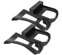 HOMOCONO Pinzas Antideslizantes para Pedal de Bicicleta de Carretera y Montaña, Soporte Estable y Rápida Instalación, Material Plástico Negro, Paquete de 2 Piezas para Ciclismo Urbano