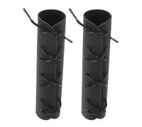 HOMOCONO Protector para Mano de Corno Francés de Pu Negro, Ligero y Portátil, 2 Piezas, Accesorio Adecuado para Instrumentos Musicales y Trompeta en Familia o Amigos