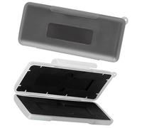 HOMOCONO Protector Portátil para 2 Discos Duros SSD Cierre Fácil y Forro de Espuma, Caja de Almacenamiento Resistente para Uso en Oficina y Transporte Diario Color Gris