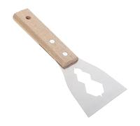 HOMOCONO Raspador Multifuncional de Acero Inoxidable para Limpieza de Cemento y Pintura Mango de Madera Portátil para Mejoras Hogar
