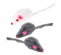 HOMOCONO Ratón de Juguete para Gatos de Felpa 6 Piezas con Sonido Chirriante Que Estimula Instintos Naturales y Fortalece Vínculo Entre Dueño y Gato Color Aleatorio
