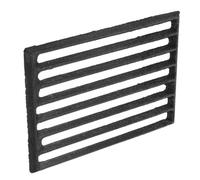HOMOCONO Rejilla Rectangular de Hierro Resistente para Barbacoa, Cubierta para Estufa de Leña, Alta Resistencia al Calor y Uso Seguro en Exteriores E Interiores