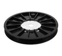 HOMOCONO Rueda de Cinturón para Bicicleta Estática de Fitness, Accesorio Abs Negro Diámetro Interior 2cm y Paso 4.6cm, Compatible Varias Marcas y Modelos
