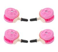 HOMOCONO Ruedas Pack de 4 Piezas para Andador Infantil y Desmontables Silenciosas de Plástico y Metal para Uso en Casa y Noche