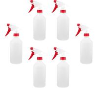 HOMOCONO Set de 6 Botellas Pulverizadoras de Plástico de 500ml Diseño de Sello Hermético y Ligero para Rociar Agua en Plantas y Cabello en Actividades al Aire Reutilizable Color Aleatorio