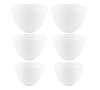 HOMOCONO Set de 6 Cuencos Faciales de Silicona Anticaída y Material Seguro, Reutilizables para Mezclar Mascarillas en Cuidado Facial y Capilar