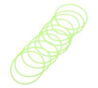 HOMOCONO Silicona Diseño Delgado y Elegante Color Verde Claro 10 Pulseras que Brillan Oscuridad, Flexibles y Elásticas para Fiestas y Eventos