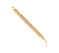 HOMOCONO Sonda de Masaje para Puntos de Acupuntura Auricular y Corporal, Bolígrafo de Cobre Curvo Multifuncional Mango Antideslizante para Terapia en Casa
