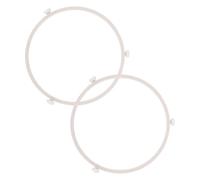 HOMOCONO Soporte Blanco para Plato de Plástico Microondas de la Giratorio, 2 Piezas, Resistente y Duradero Mantiene Bandeja Girando sin Romperse para Horno