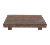 HOMOCONO Soporte de Madera Rústico para Jabón y Plantas Pedestal Compacto para Baño y Cocina Bandeja Elevadora Decorativa para Encimera