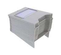 HOMOCONO Soporte para Tarjetas de Fichaje y Etiquetas, Organizador Colgante de Plástico Múltiples Compartimentos, Estante 22 X5.1 X1.8, para Almacén y Gestión de Inventarios