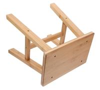 HOMOCONO Taburete Escalonado de Madera Natural Pequeño y Ligero Multifuncional para Baño Cocina y Dormitorio Banco Portátil para Cambiar Zapatos y Soporte de Plantas