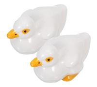 HOMOCONO Tapas Decorativas para Tornillos de Inodoro de Cerámica Forma de Pato, Juego de 2 Piezas, Resistentes al Desgaste, Ideales para Baño y Decoración Náutica