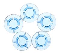 HOMOCONO Tapas para Pedales de Guitarra Efecto Tipo Hongo 5 Unidades Azul Cúpula Protectores para Perillas de Pedal de Efectos Compatibles Guitarra Eléctrica Estudio y Directo