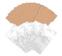 HOMOCONO Tarjetas de exhibición de pin para el cabello, 100 piezas de cartón kraft con bolsas opp, rectangular, para accesorios de pelo, uso en Navidad y regalos para amigas