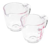 HOMOCONO Taza Medidora 15 Ml Transparente de Material As Resistente, Set 2 Piezas con Escala Precisa, Accesorio para Hornear y Medir Líquidos en Cocina Doméstica y Profesional