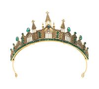 HOMOCONO Tiara de princesa de cristal: gótica oscura vintage para bodas, graduaciones, cosplay, fiestas de disfraces, ceremonias de mayoría de edad, accesorios fotográficos, estilo 1