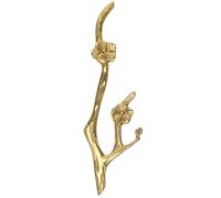 HOMOCONO Tirador de Latón para Cajones y Armarios, Diseño de Rama de Flores, Tamaño 150x42x25 Mm, Pomo Metálico Vintage para Muebles de Cocina y Tocadores