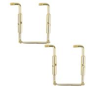 HOMOCONO Tornillos Metálicos Dorados 2 Unidades para Barbilla de Violín Superficie Pulida y Resistente al Óxido para Accesorios de Violín Profesionales