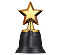 HOMOCONO Trofeo Diseño Elegante, Fácil de Transportar Deportivo Compacto de Plástico Dorado y Adecuado para Mostrar Apreciación en Premios para Competencias