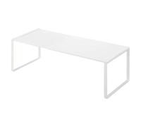 HOMOCONO Zapatero Ajustable de Hierro Blanco Diseño Retráctil para Dormitorio y Balcón, Organizador Práctico y Compacto para Almacenamiento