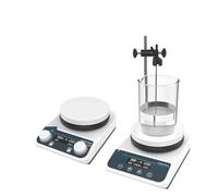 Homogeneizador, Agitador magnético con calefacción, pantalla digital, agitador termostático, placa calefactora de laboratorio, mezclador magnético de 20 l(HS8Pro(5L LCD))