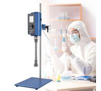 Homogeneizador de dispersión de alta velocidad for laboratorio, mezclador de alta cizalladura, capacidad de procesamiento de 5-10000 ml, homogeneizador for mezcla de cosméticos.(18G)